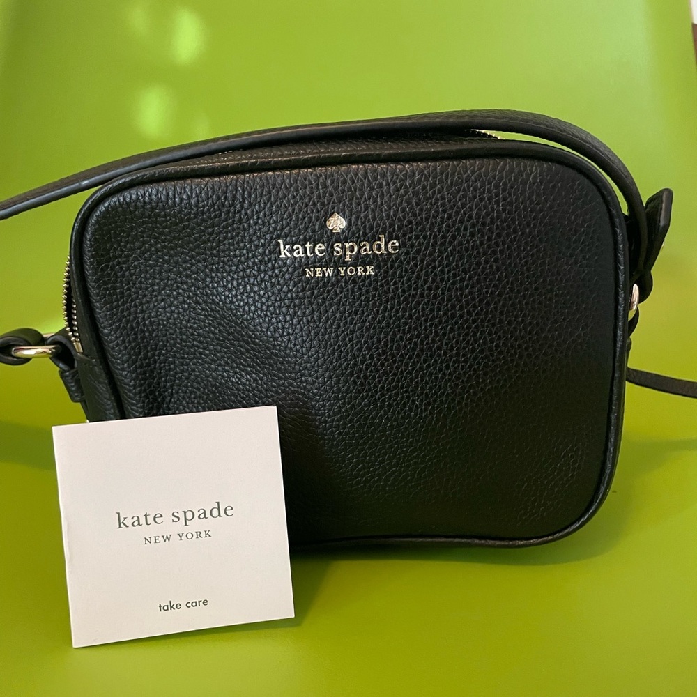 Kate Spade - black leather crossbody